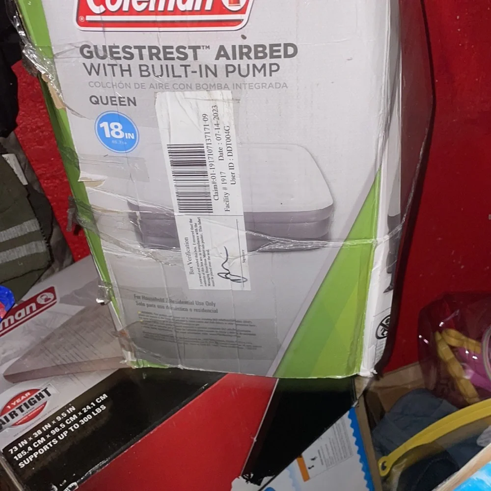 Coleman 18” queen /twin9.5